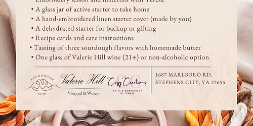 Sourdough, Stitch & Sip