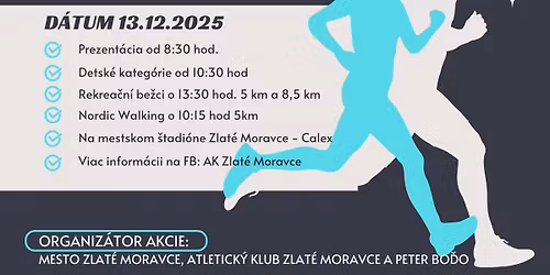 1. ročník vianočného behu Zlaté Moravce
