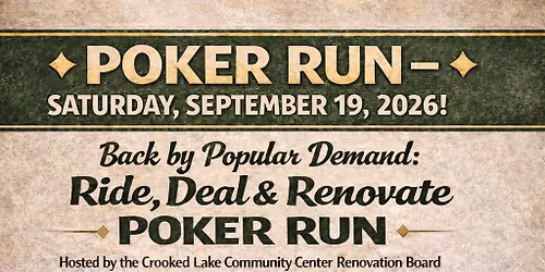 \ud83d\udc49 Ride, Deal & Renovate Poker Run