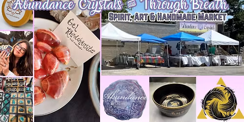 Abundance Crystals and Through Breath Yoga Art and Spirit Fair💕🐣