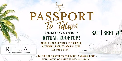 Passport to Tulum: Celebrate Ritual's 4th Year Anniversary!