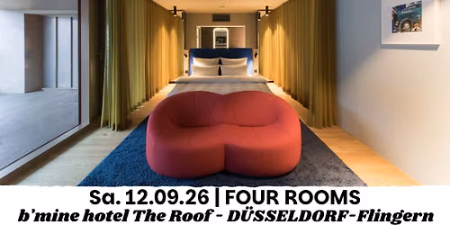  Four ROOMS - 4 R\u00e4ume, 4 K\u00fcnstler & 4 individuelle Erlebnisse