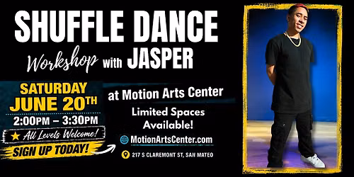 Shuffle Dance Workshop with Jasper \u2014 All Levels Welcome!