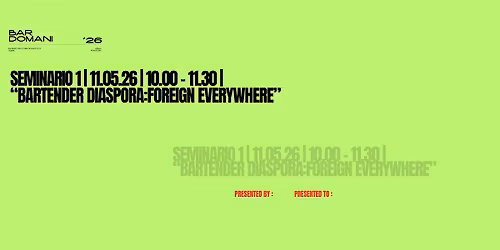\u201cBARTENDER DIASPORA:FOREIGN EVERYWHERE\u201d