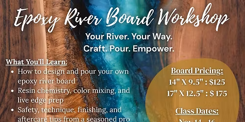 Epoxy River Board Workshop