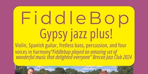 FiddleBop Live Gypsy Jazz and Tapas night