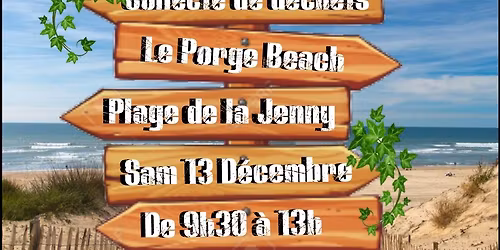 Collecte de déchets à la Jenny le Porge - samedi 13 décembre