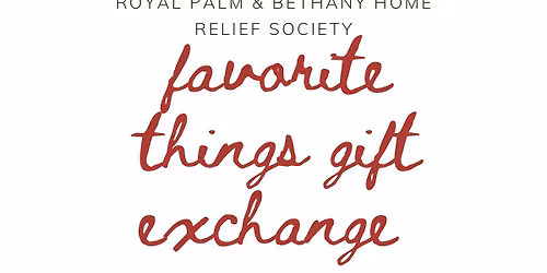 Royal Palm and Bethany Home Relief Society Activity