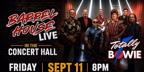 Totally Bowie (David Bowie Tribute) at Barrel House Live!