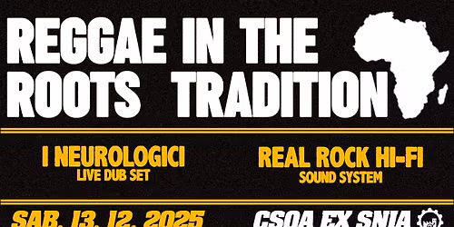 REGGAE IN THE ROOTS TRADITION - SAB 13. 12. 2025