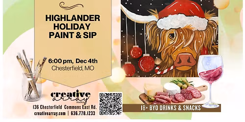 Paint & Sip Highlander Holiday