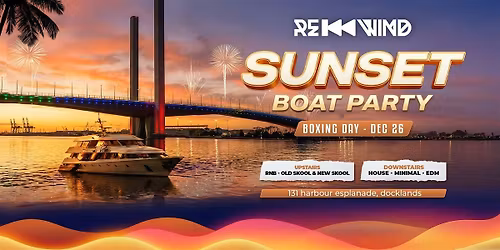Sunset Boat Party (Boxing Day)