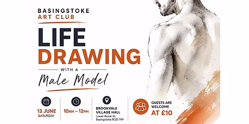 Life Drawing in Basingstoke with a Male Model