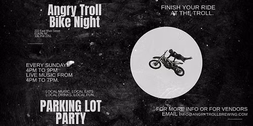 BIKE NIGHT (It's BAAAAAAAAACK) PARKING LOT PARTY