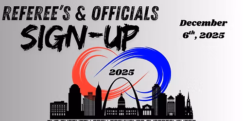 Referee & Officials Sign up! 