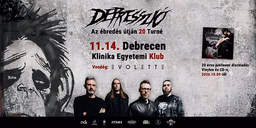 Depresszi\u00f3 - Debrecen \/ Klinika Egyetemi Klub (Az \u00e9bred\u00e9s \u00fatj\u00e1n 20 Turn\u00e9)