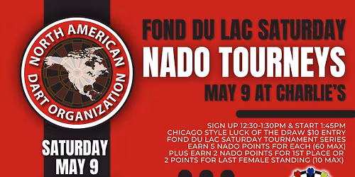 NADO Points Dart Tournament at Charlie's