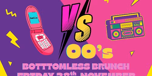 90s vs 00s Bottomless Brunch at The Keys 