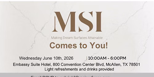 MSI Comes To You!