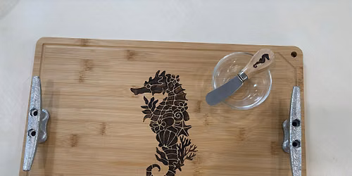 Woodburning Charcuterie Board or Lazy Susan