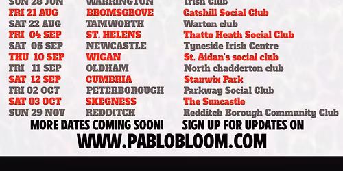 From Benidorm to Birstall. A night of comedy with Pablo Bloom