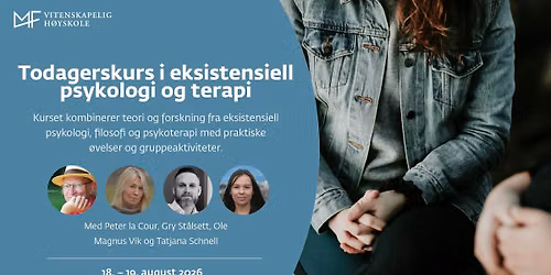 Vedlikeholdskurs i eksistensiell psykologi og terapi for psykologspesialister