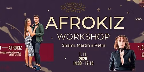 Afrokiz workshop - Shami, Martin a Petra