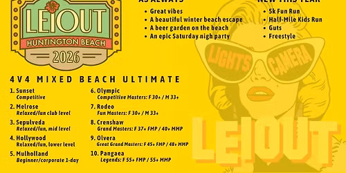 \ud83c\udf3a LeiOut 2026: Our 25th annual beach festival!