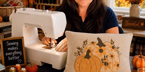 BEGINNER SEWING CLASS: MAKE A FALL LINEN PILLOW