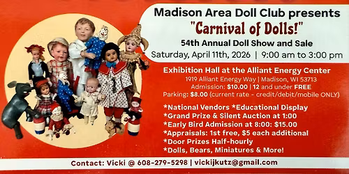 Madison Area Doll Club Presents "Carnival of Dolls"