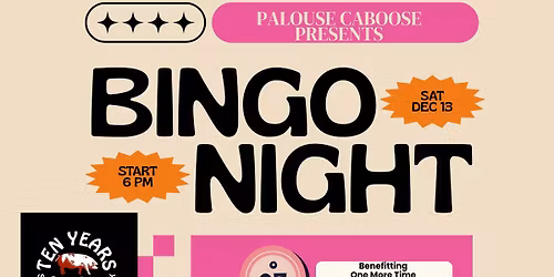 December Bingo at Palouse Caboose Benefitting OMT 
