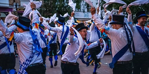 Great Western Morris dances at the first night of Sidmouth Folk Festival