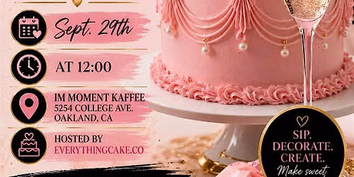 Cake Decorating and Bubbles