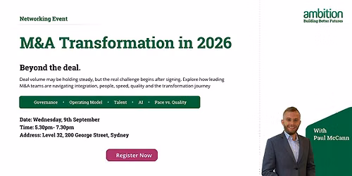 Mergers & Acquisition Transformation in 2026