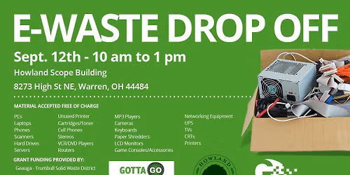 E-waste Drop Off at Howland Scope Building