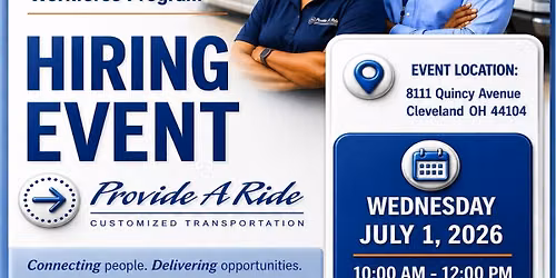 Provide A Ride Hiring Event at FRDC
