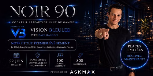 #1 ROUND TABLE VISION BLEUE LED X ASK CONNEXION