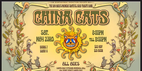 China Cats Grateful Dead Dance at The Santa Cruz Vets Hall
