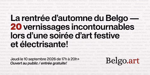 Rentr\u00e9e culturelle d'automne du Belgo