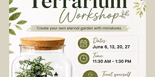 Terrarium with miniatures workshop