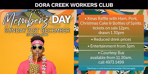 MEMBERS DAY at Dora
