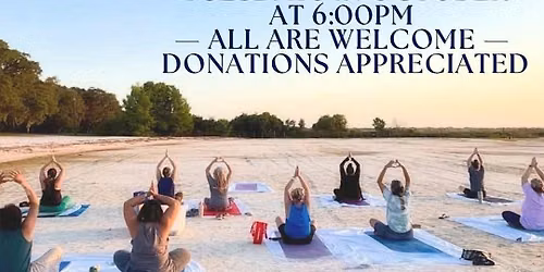 Sunset Yoga on the "Beach"