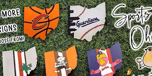 Ohio Sports | Wooden Sip & Paint Workshop