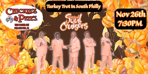 Soul Cruisers Annual Thanksgiving Eve Turkey Trot at Chickie & Pete's Wed. Nov. 26