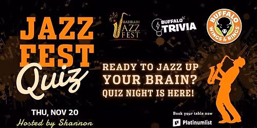 Jazz Fest Quiz at Buffalo Wings & Rings, Bahrain