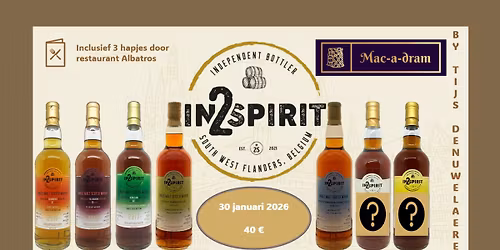 Whiskytasting : In2Spirit komt op bezoek bij Mac-a-Dram