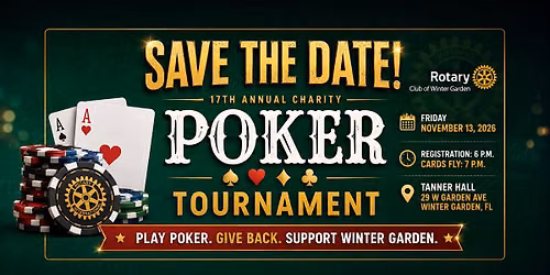 Rotary Charity Poker Tournament Winter Garden