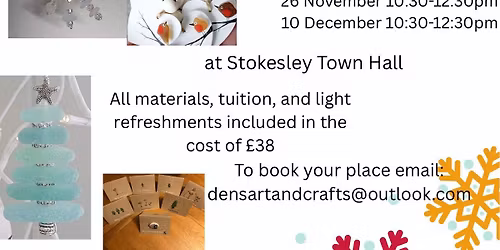 !Christmas Seaglass & Pebble Art workshops 