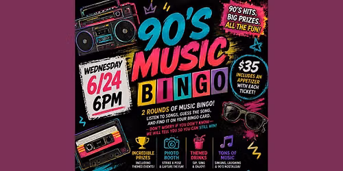 90's Music Bingo