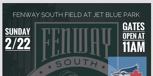 The Boston Red Sox host The Toronto Blue Jays. Live Music by The Mood Zombies.